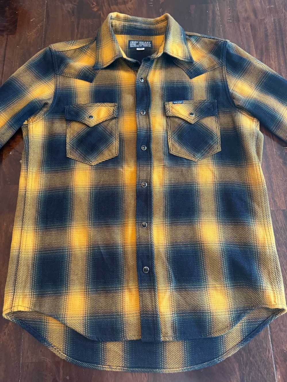 Iron Heart IHSH-314 YEL Selvedge 9oz Flannel